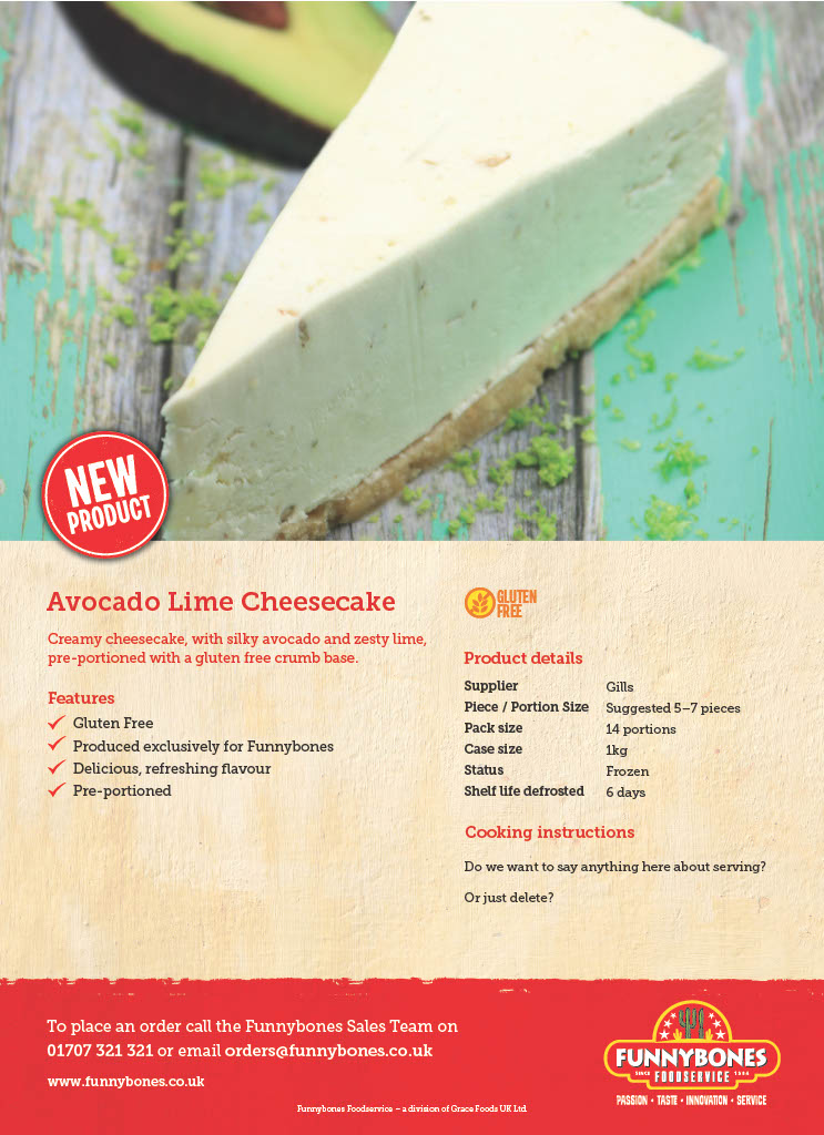 Flyer on Mexican Lime Cheesecake